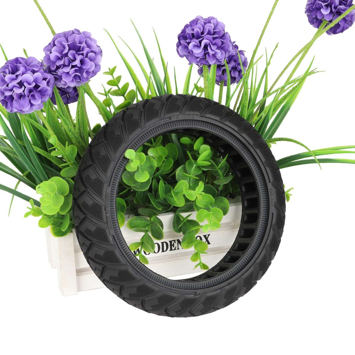 Neumático sólido todoterreno Ulip negro 8.1*2.0 con diseño de diamante - Imagen 6