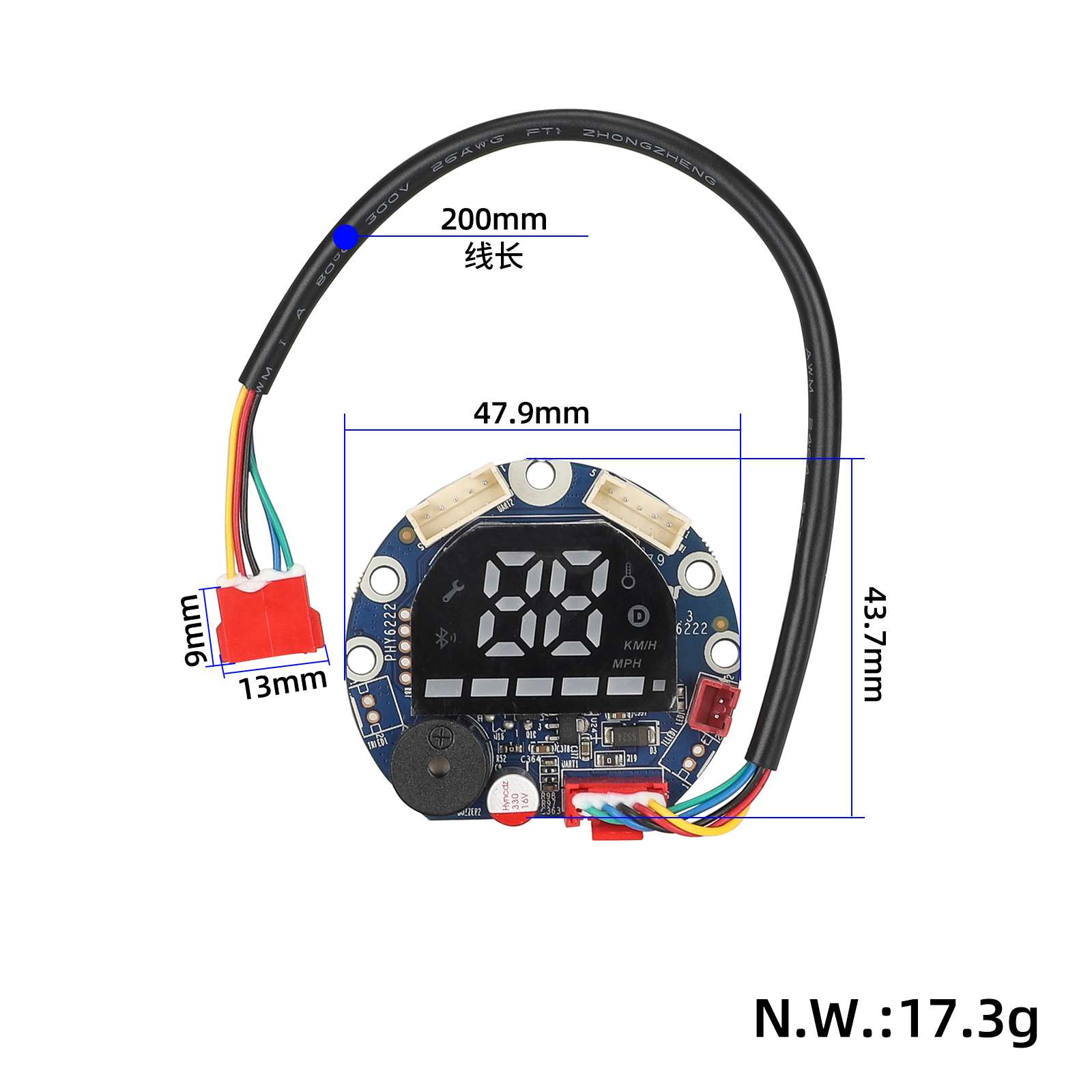 Kit de placa de visualización de 36 V, placa base y cable para scooters X8 AUGMENT ES210 - Imagen 2