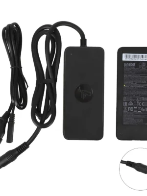 Cargador rápido original de 53,6 V y 3,9 A para Segway Ninebot G3 F3 ZT3 con cabezal redondo grande y estándar de la UE.