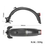Guardabarros trasero Ulip Superior gris con aluminio para scooters Max G30 - Imagen 2