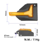 Envoltura trasera derecha original con luz para scooter Kukirin G4 Pro/G4 Max - Imagen 2