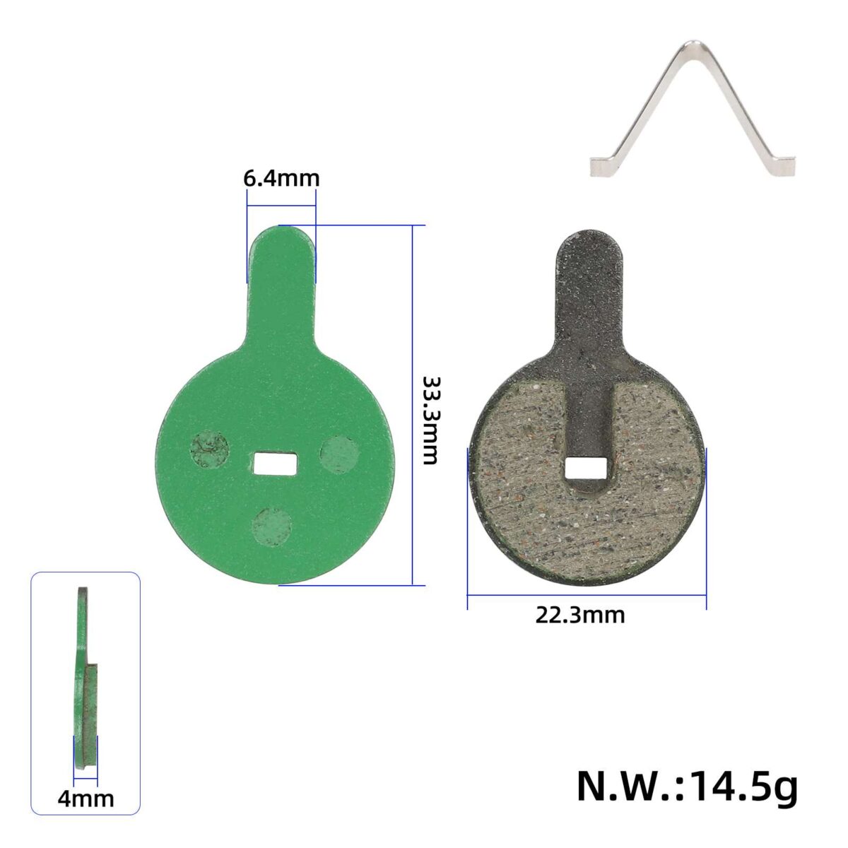 Pastilla de freno de disco de cerámica verde para Kukirin G2 Pro/G2 Max - Imagen 2