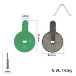 Pastilla de freno de disco de cerámica verde para Kukirin G2 Pro/G2 Max - Imagen 2