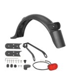 Kit de guardabarros trasero verde con luz, soporte metálico y gancho para patinete M365 Pro/Pro2