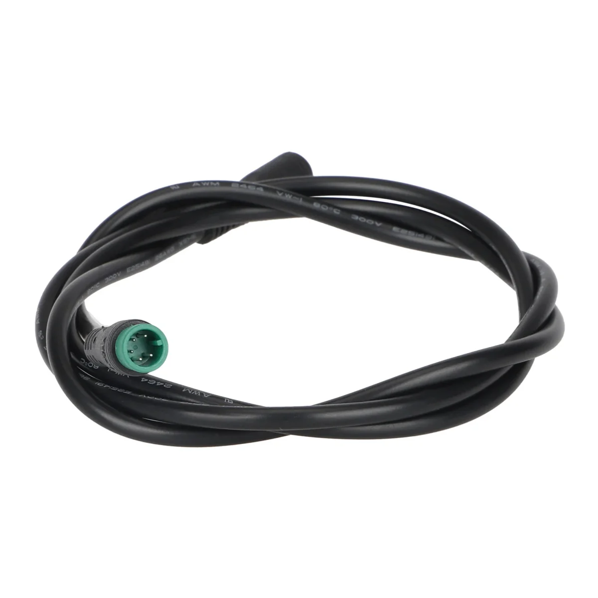 Cable conector impermeable M8, cable verde de 5 pines, conector macho/hembra de 100 cm - Imagen 3