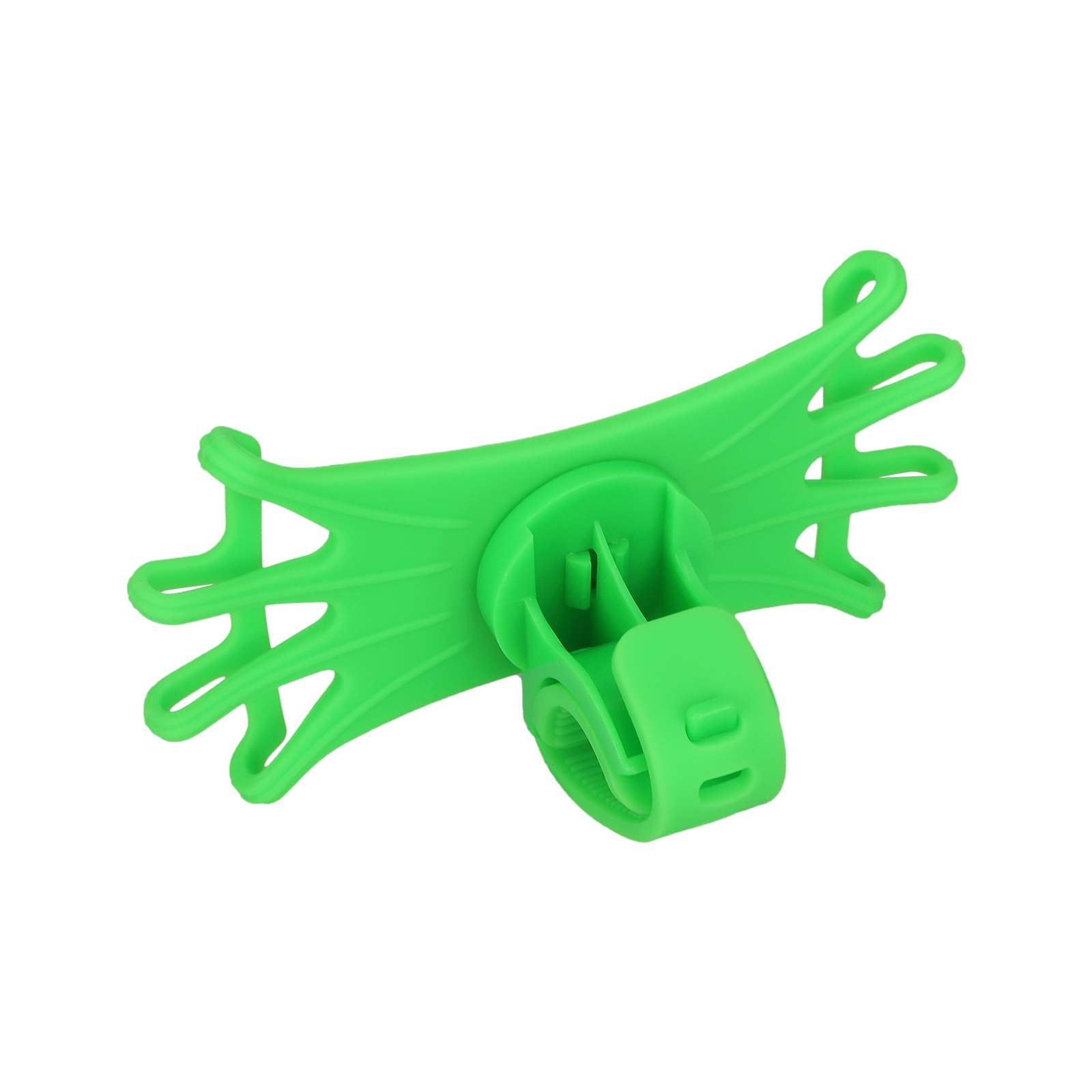 Soporte multifuncional para teléfono móvil de silicona verde - Imagen 3