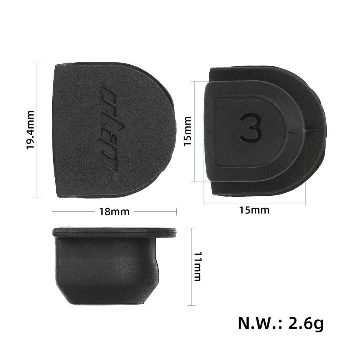Junta de goma negra para rueda trasera de scooters G30 Max (n.° 3) - Imagen 6