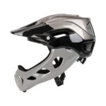 Casco todoterreno desmontable negro y gris - Imagen 2