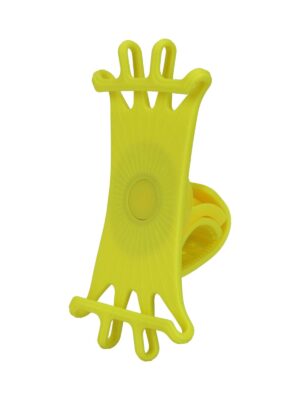 Soporte multifuncional de silicona para teléfono móvil amarillo