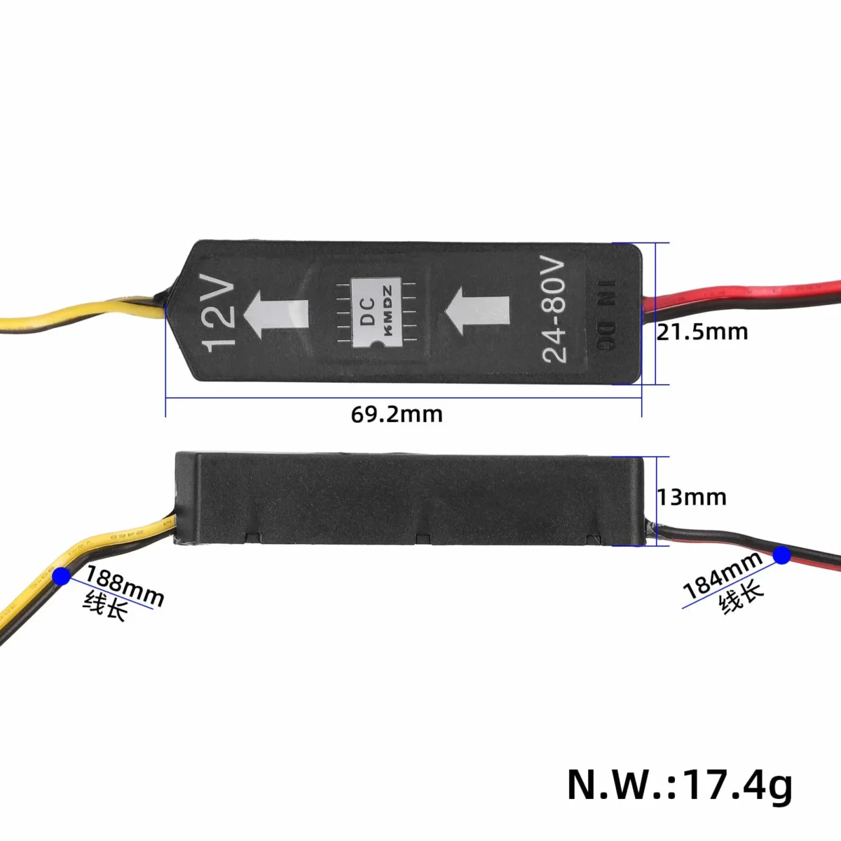 Convertidor Harley 12V24V~80V - Imagen 2