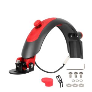 Guardabarros trasero Ulip Superior gris-rojo con aluminio para patinetes Xiaomi