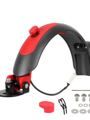 Guardabarros trasero Ulip Superior gris-rojo con aluminio para patinetes Xiaomi