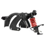 Suspensión trasera Ulip V3 negra y roja con guardabarros para intermitentes para scooter G30 Max - Imagen 2