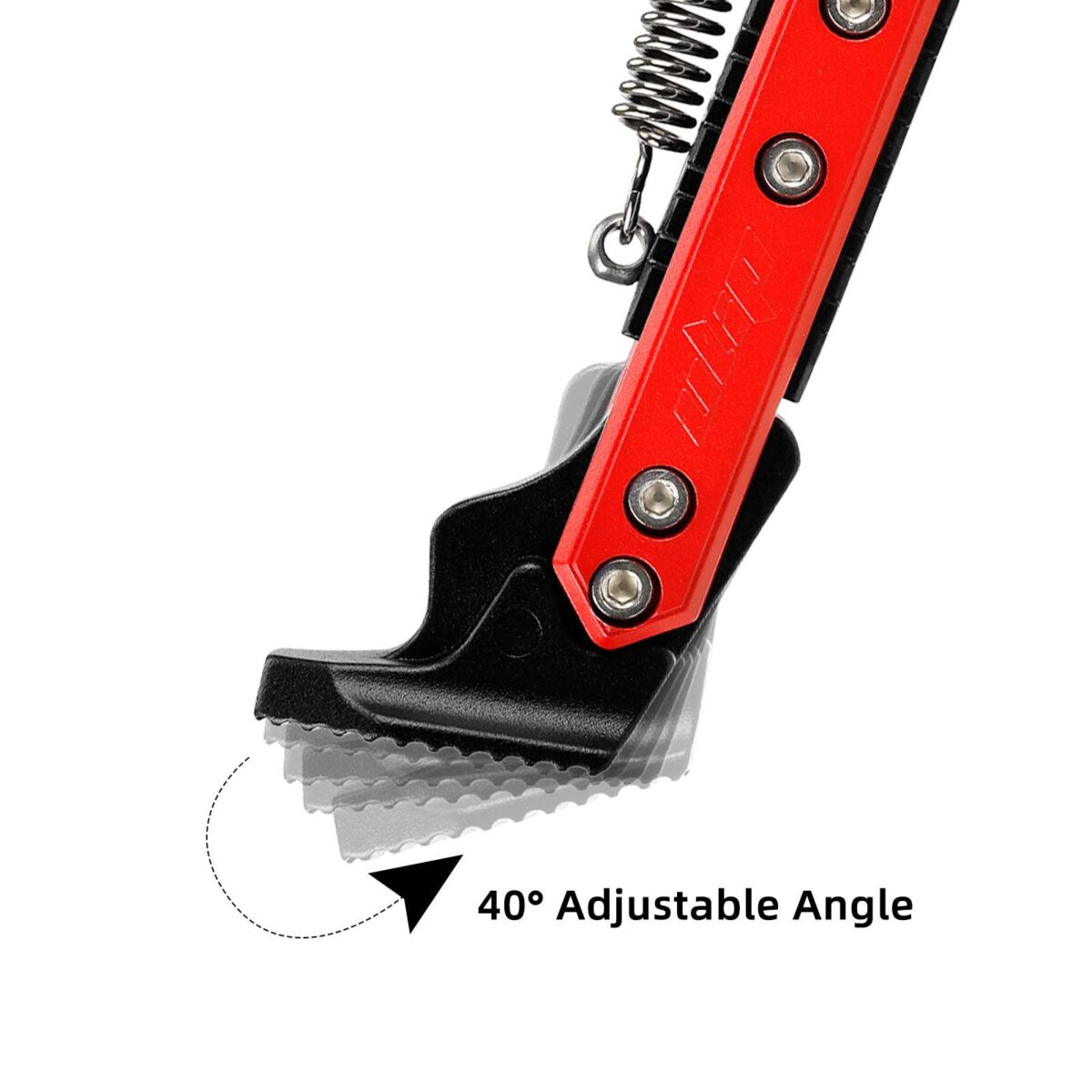 Pata de cabra ajustable V2 Negro-Rojo para patinetes Xiaomi - Imagen 3