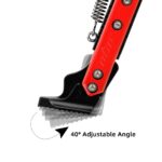 Pata de cabra ajustable V2 Negro-Rojo para patinetes Xiaomi - Imagen 3