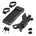 Candado antirrobo rectangular plegable para bicicleta