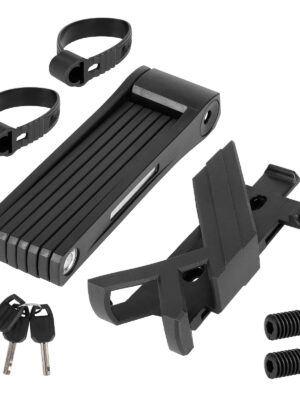 Candado antirrobo rectangular plegable para bicicleta