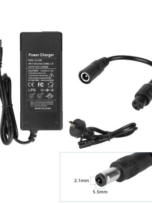 Cargador de cabeza de aviación pequeño de 42 V 2 A (estándar australiano) - Apertura de 9 mm