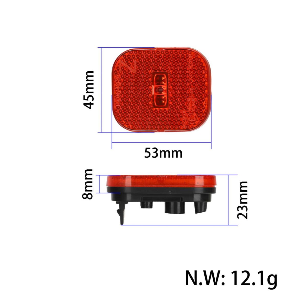 Cubierta de luz trasera del guardabarros para scooter Segway Max G2 - Imagen 2