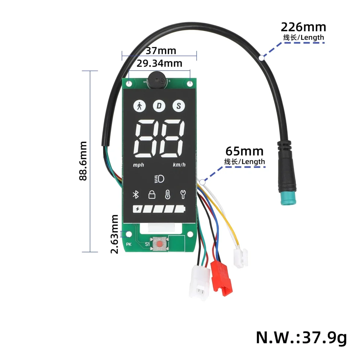 Tablero con pantalla de 25 km/h sin luz de giro para scooters Xiaomi 4 Lite (2.ª generación) - Imagen 2
