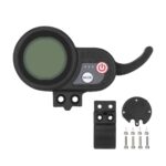 Medidor J&P de 6 pines, cabeza plana negra, 36 V-60 V (estilo antiguo)