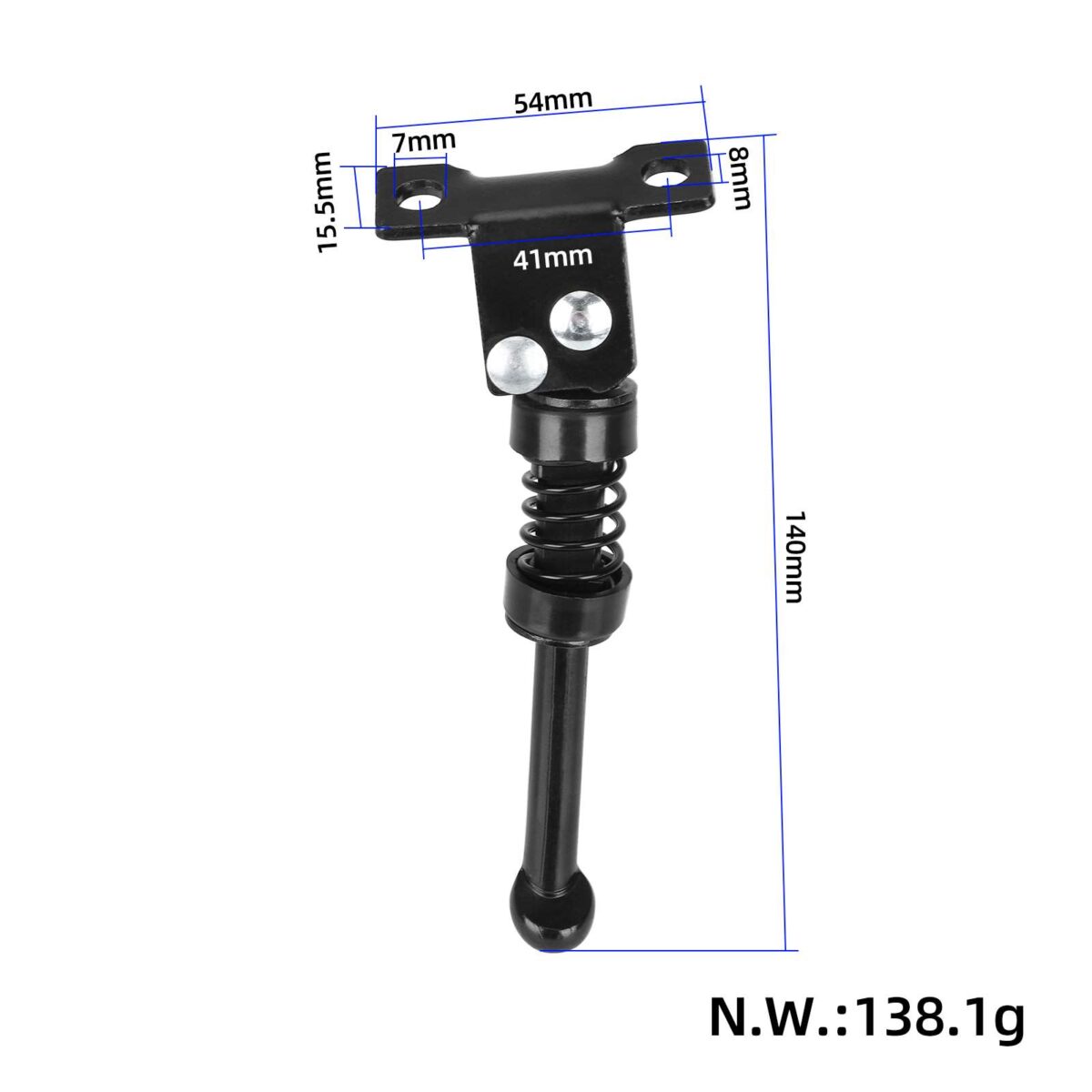 Pata de cabra de 14 cm para patinete Xiaomi con tornillos - Imagen 2