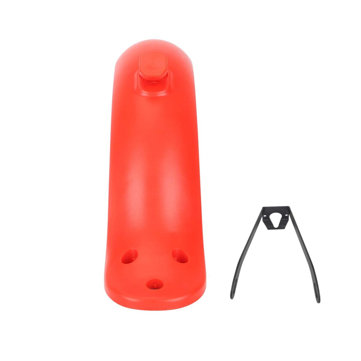 Guardabarros trasero rojo Xiaomi M365 Pro/Pro2 con matrícula integrada (con gancho + soporte metálico pro) - Imagen 6