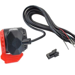 Acelerador de potencia izquierdo negro-rojo