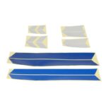 Pegatinas para la carrocería del scooter (plata, plata y azul) - Imagen 3