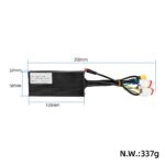 Pantalla + controlador de 48 V 1200 W con freno doble + juego de cables para patinete Cecotec Bongo Z (Conector XT90) - Imagen 2