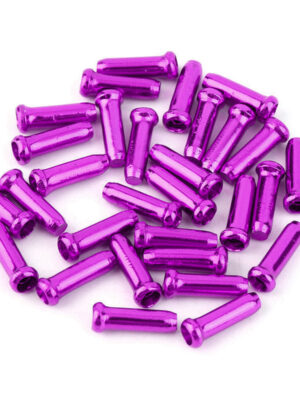 Extremos de cable de freno morados (50 piezas)