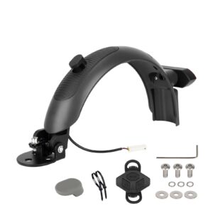 Guardabarros trasero Ulip Superior gris con aluminio y luz intermitente para patinetes Xiaomi