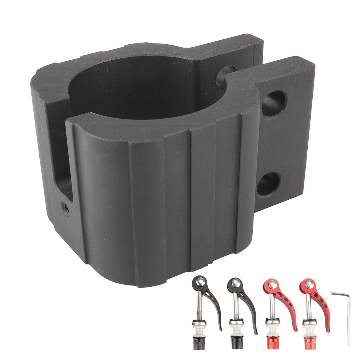 Abrazadera plegable negra para Zero 8X 10X 11X SPeedual Dualtron DT3 - Imagen 2