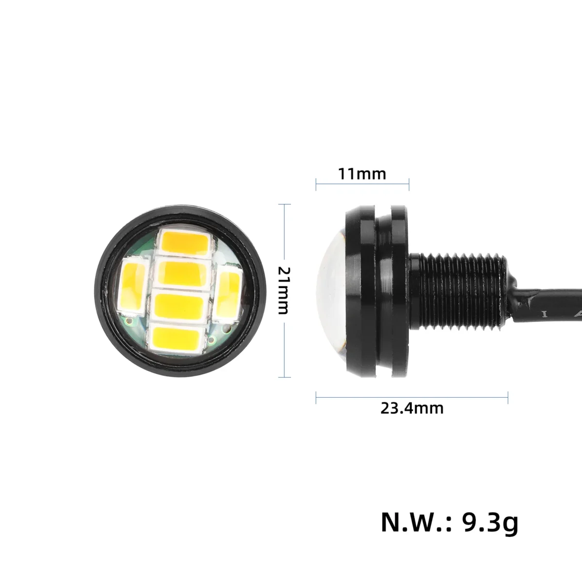 Intermitentes LED para patinete DUALTRON TOGO con cabezal impermeable - Imagen 2