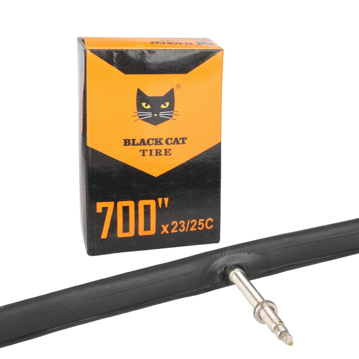 Cámara de aire BLACKCAT 700*23/25C con Presta 60 mm - Imagen 5