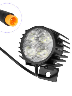 Faro delantero para patinete Kukirin G2 Pro/G2 Pro DB/G2 Max con cabezal impermeable M8 de 180 mm