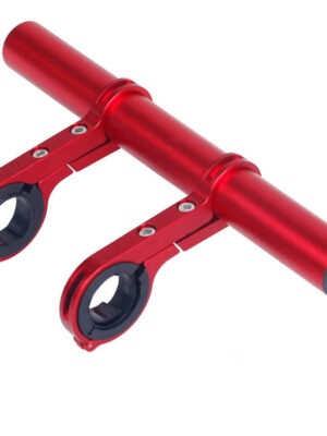 Tubo de extensión de doble poste de aluminio rojo (soporte doble)