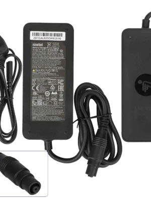 Segway Ninebot original de 54,6 V y 1,3 A con conector Xiaomi O para Xiaomi 4 Pro Plus/4 Pro Max/Ninebot G3 F3 GT3 ZT3 (enchufe británico)