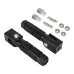 Reposapiés plegable negro