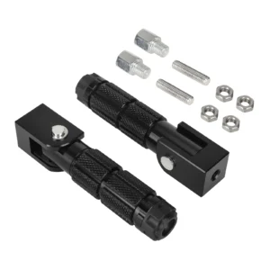 Reposapiés plegable negro