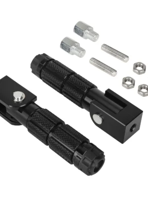 Reposapiés plegable negro