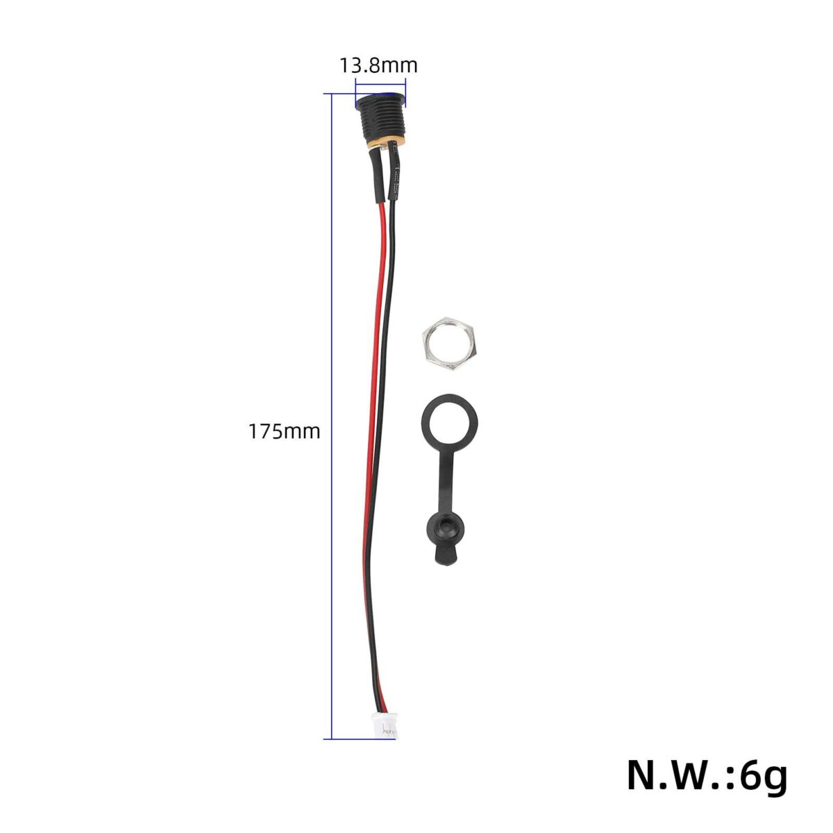 Cable de carga de CC con conector de 2 pines - Imagen 2