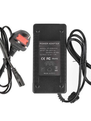 Cargador Mavericks de 53,5 V y 2 A con ventilador (estándar del Reino Unido)