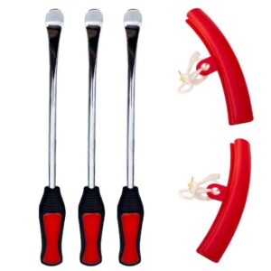 3 palancas multifunción de 29 cm con 2 cubiertas protectoras para las ruedas