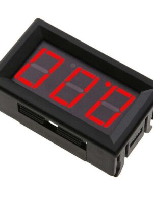 Voltímetro de CC de 3 cables con pantalla digital roja de 0 a 100 V CC