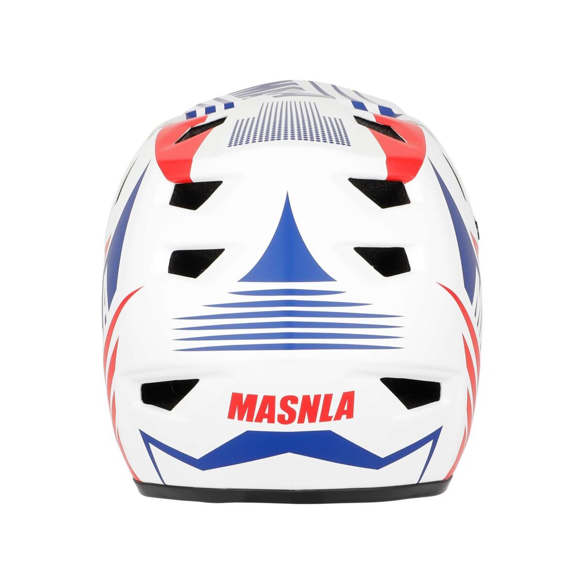 Casco todoterreno blanco, azul y rojo talla L - Imagen 4