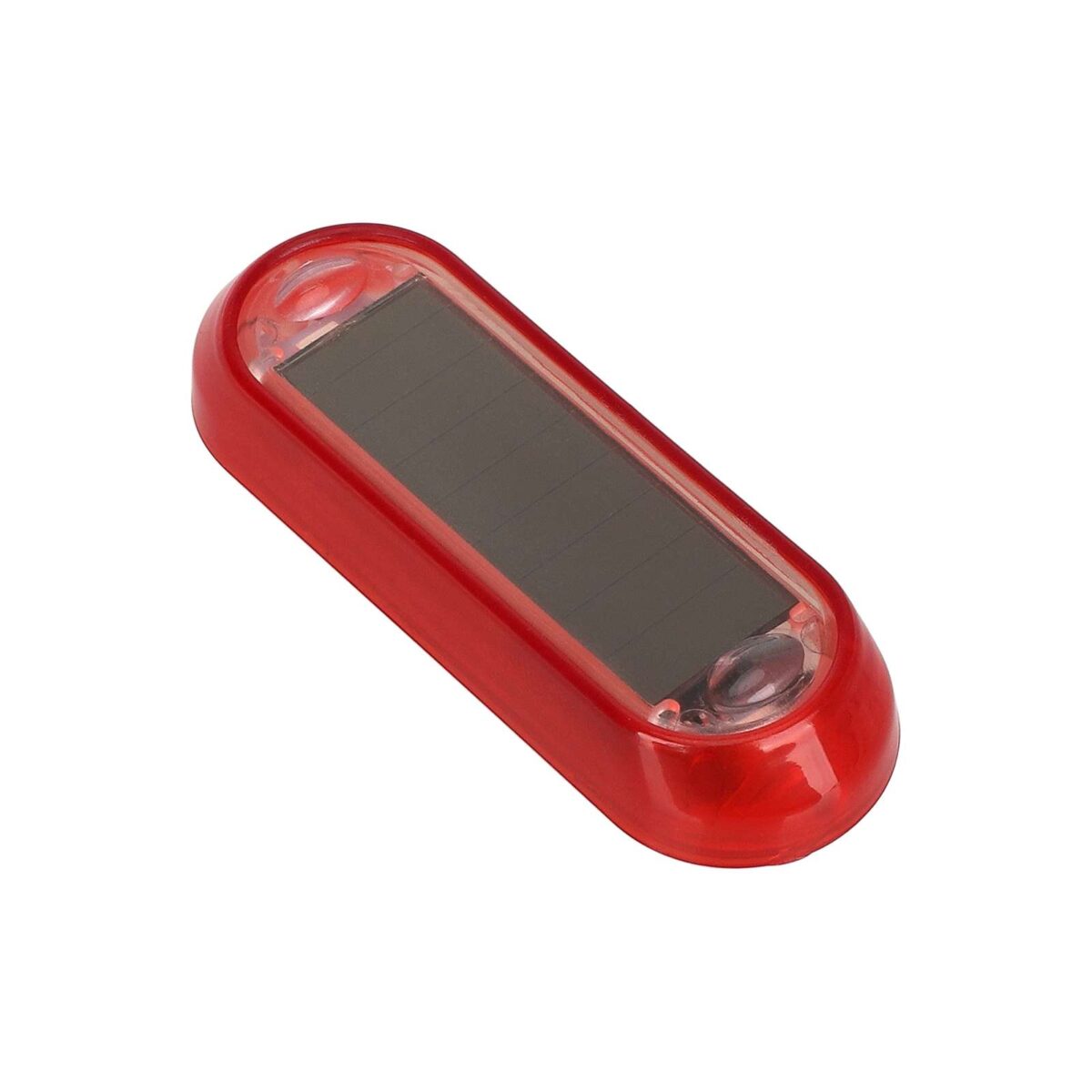Luz trasera de advertencia solar para motocicleta con carcasa roja (luz roja) - Imagen 5