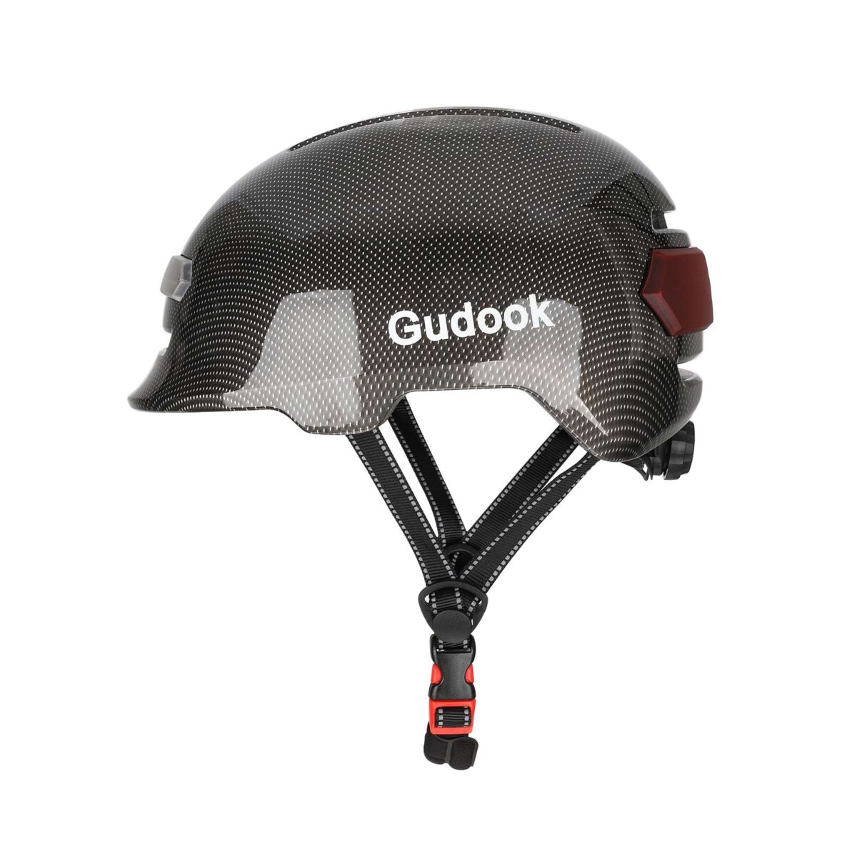 Casco con luz de voz Z005 negro brillante - Imagen 6