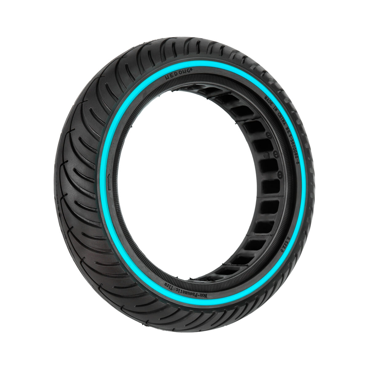 Neumático sólido de 8,5 pulgadas con círculo azul - Imagen 2