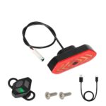 Luz trasera con intermitente Ulip, control remoto USB y cable para scooters Xiaomi Pro/Pro2/1S o suspensión trasera Ulip